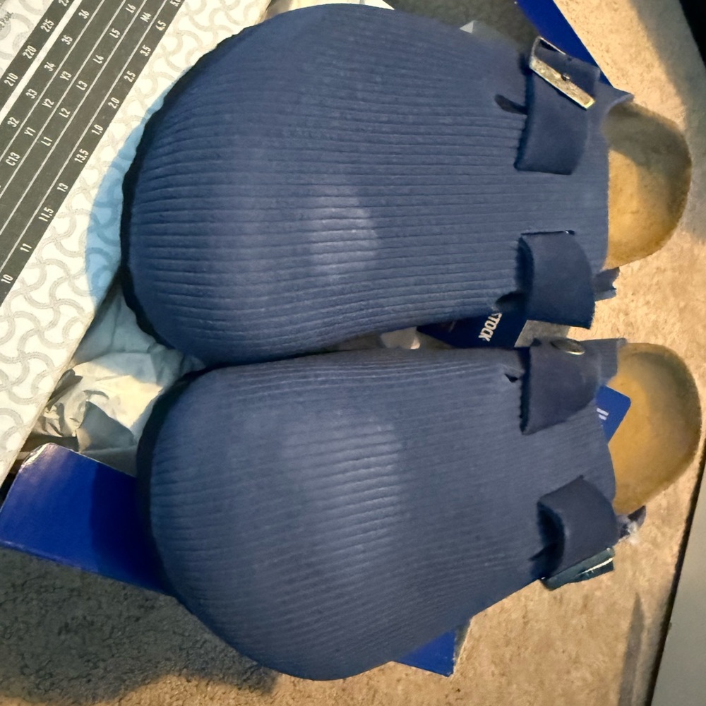 Birkenstock Men's Limited Edition Indigo Leather Slip-On Loafers